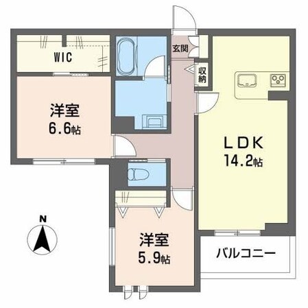 稲葉シャーメゾンの物件間取画像